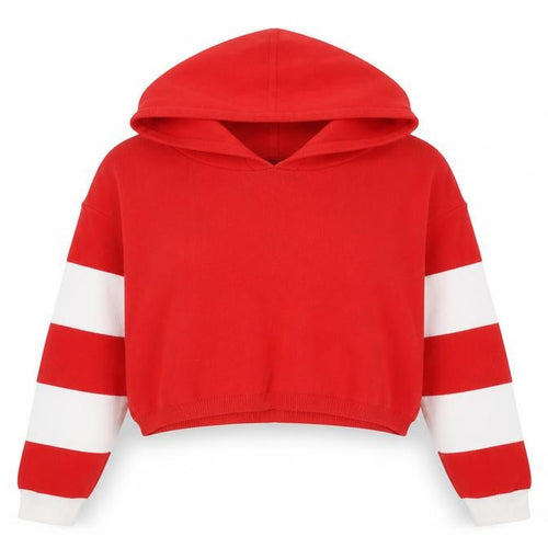 Forever 21 Women's Red Striped Pullover Jumper, Size S