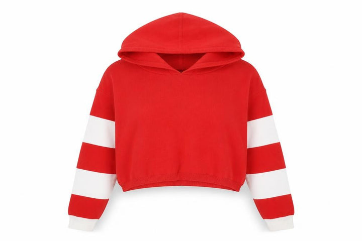 Forever 21 Women's Red Striped Pullover Jumper, Size S