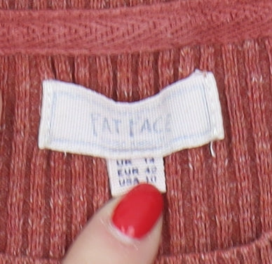 Fat Face Women's Terracotta Pullover, UK 14, Classic Fit