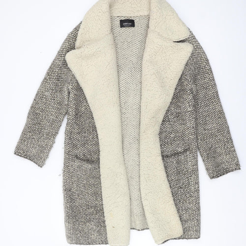 Zara Women's Grey Knit Cardigan, Size M