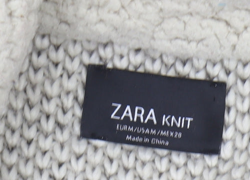 Zara Women's Grey Knit Cardigan, Size M
