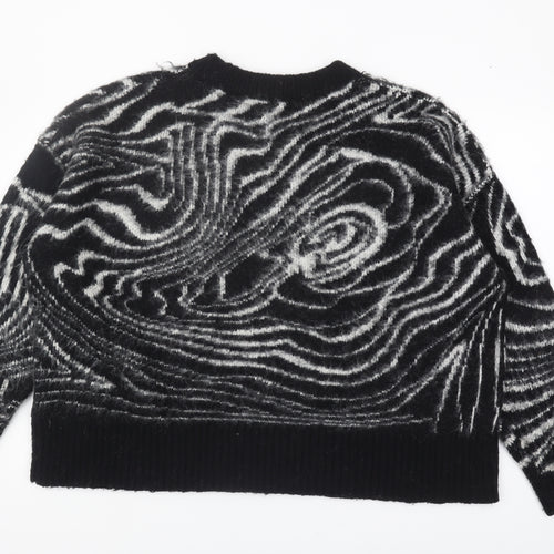 TOPSHOP Women's Black Pullover Jumper, Size L