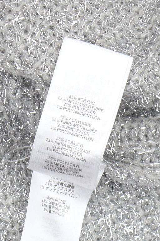 Lipsy Women's Silver Roll Neck Jumper Size 8