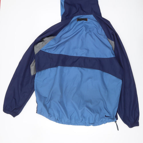 Nike Men's Blue Windbreaker Jacket L