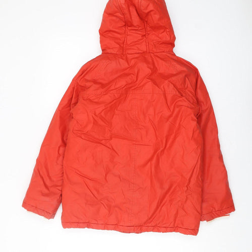 Next Boys Red Hooded Parka Jacket 12 Years