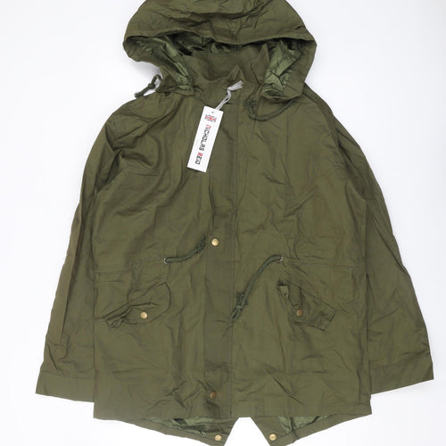 Nicholas Reid Women's XL Green Parka Coat with Hood