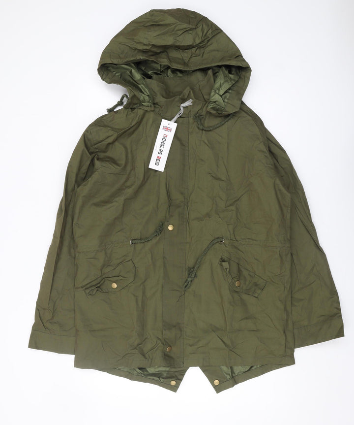 Nicholas Reid Women's XL Green Parka Coat with Hood