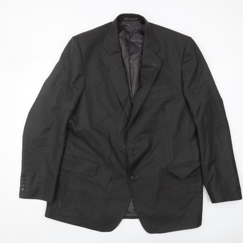 Magee Men's Grey Wool Blazer 46L - Formal Jacket