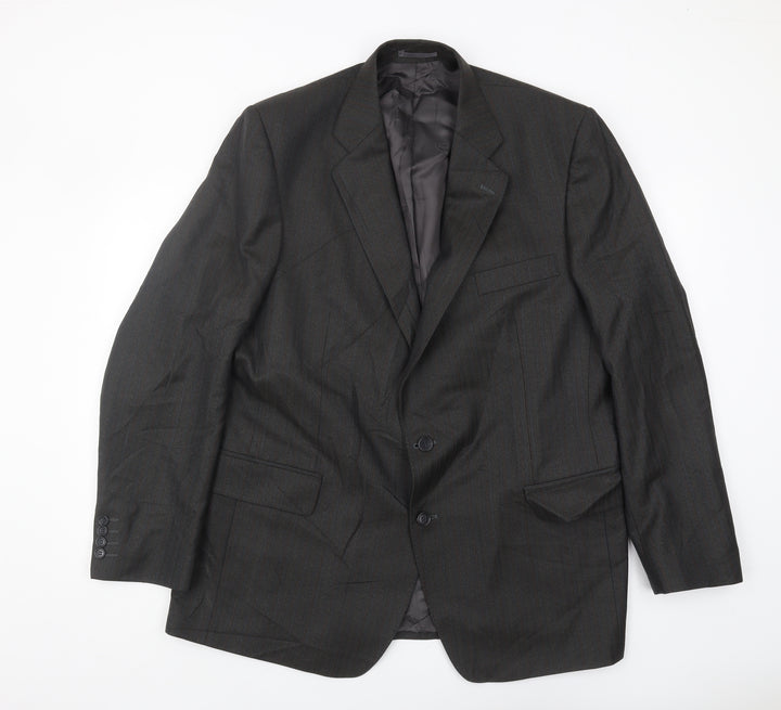 Magee Men's Grey Wool Blazer 46L - Formal Jacket