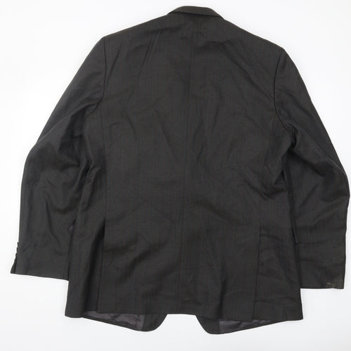 Magee Men's Grey Wool Blazer 46L - Formal Jacket