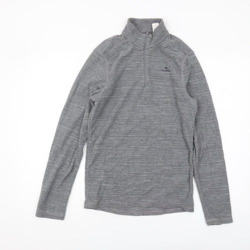 Decathlon Men's Grey 1/2 Zip Sweatshirt S Regular
