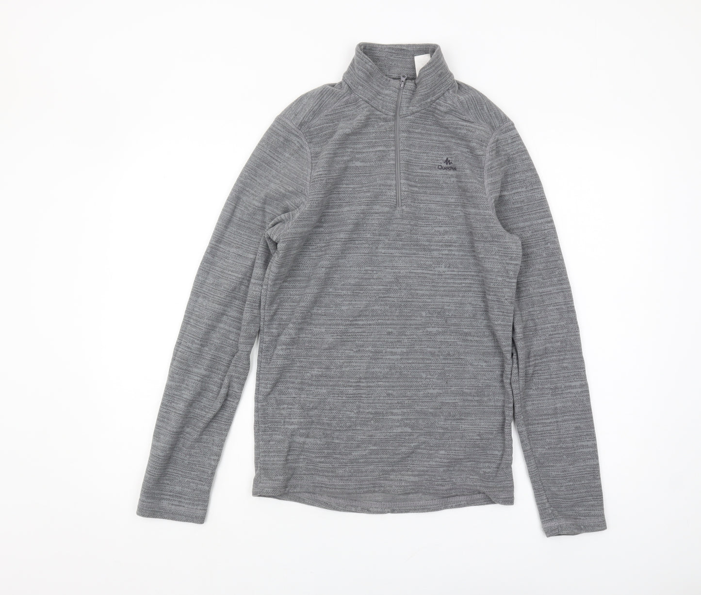 Decathlon Men's Grey 1/2 Zip Sweatshirt S Regular