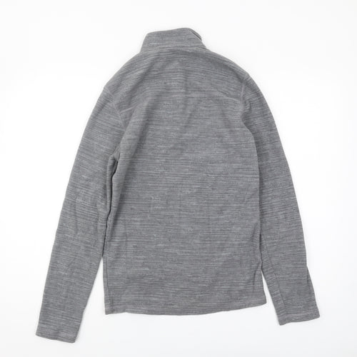 Decathlon Men's Grey 1/2 Zip Sweatshirt S Regular