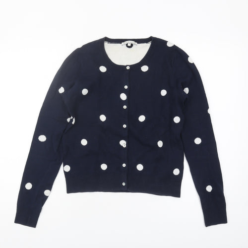 Mint & Berry Women's Blue Polka Dot Cardigan XS