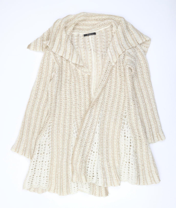 Sita Murt Women's Beige Cardigan Size 10 Relaxed Fit
