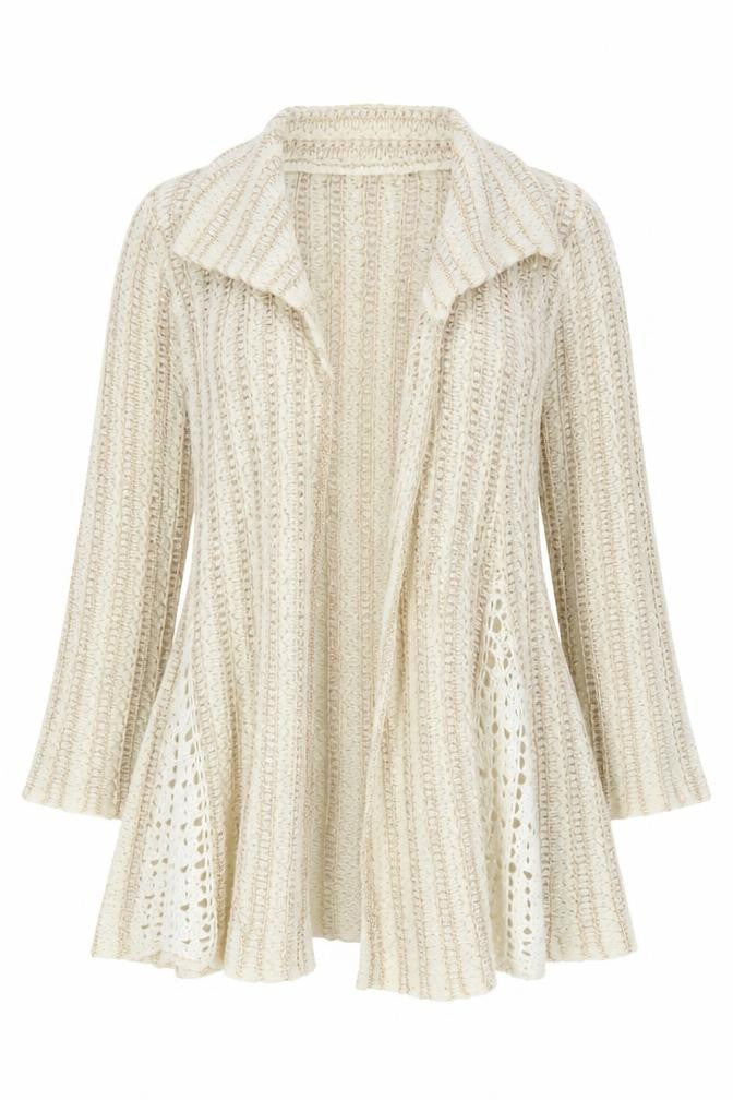 Sita Murt Women's Beige Cardigan Size 10 Relaxed Fit