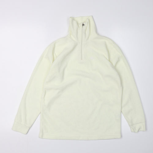 Brekka Ivory 1/4 Zip Fleece Sweatshirt XL