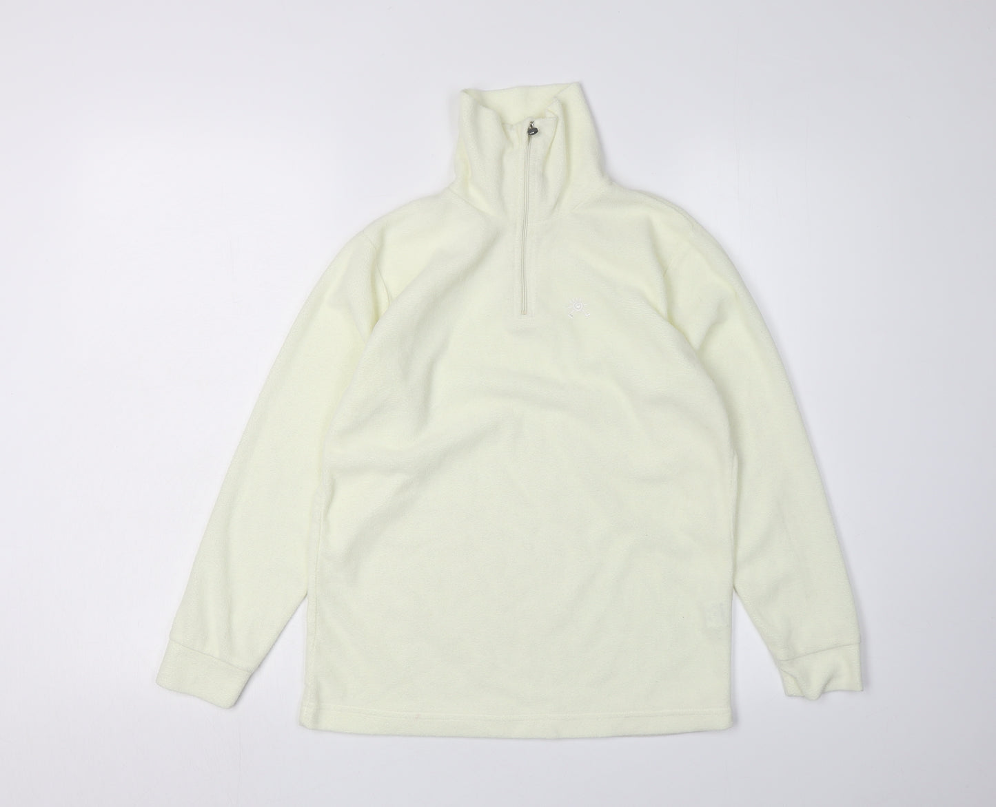 Brekka Ivory 1/4 Zip Fleece Sweatshirt XL