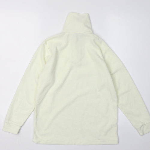 Brekka Ivory 1/4 Zip Fleece Sweatshirt XL