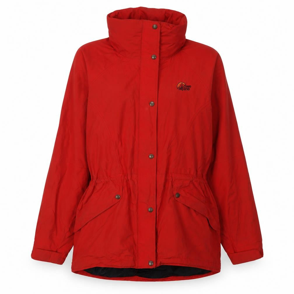 Front view of Lowe Alpine Women's Red Parka Jacket L - Outdoors