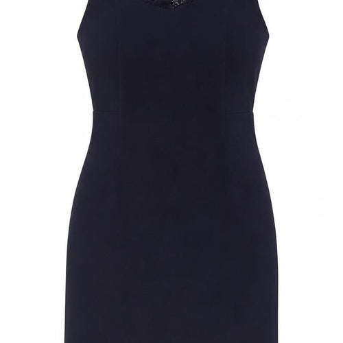 Maya Brooke Women's Black 18 Sleeveless Lace Dress