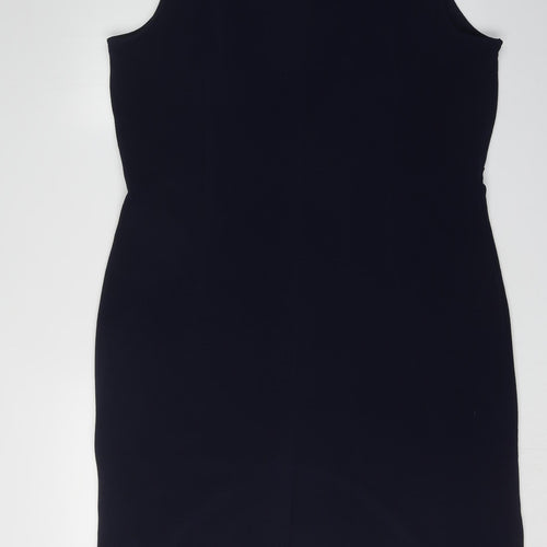 Maya Brooke Women's Black 18 Sleeveless Lace Dress