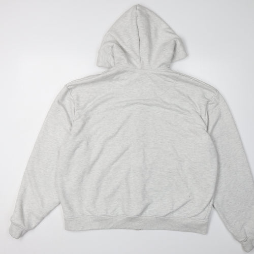 boohooMAN Men's Grey Full Zip Hoodie M