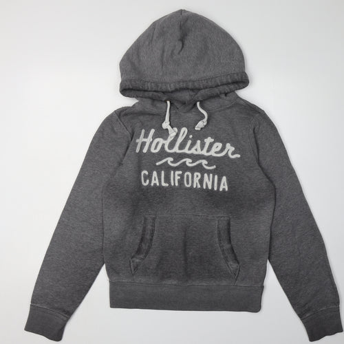Hollister Women's Grey Pullover Hoodie Size S