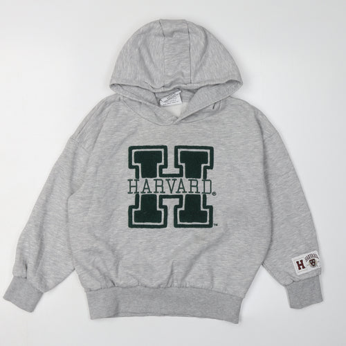 Harvard Girls Grey Hoodie, 8-9 Years, College Pullover