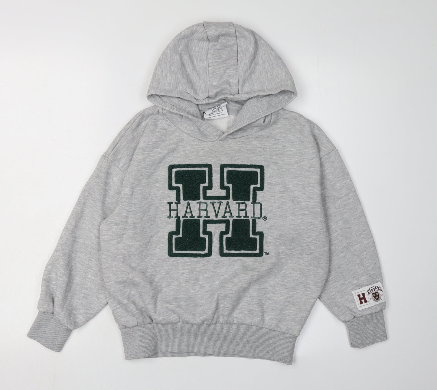 Harvard Girls Grey Hoodie, 8-9 Years, College Pullover