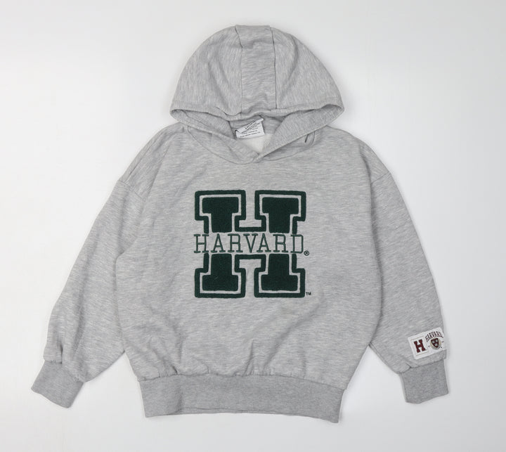 Harvard Girls Grey Hoodie, 8-9 Years, College Pullover