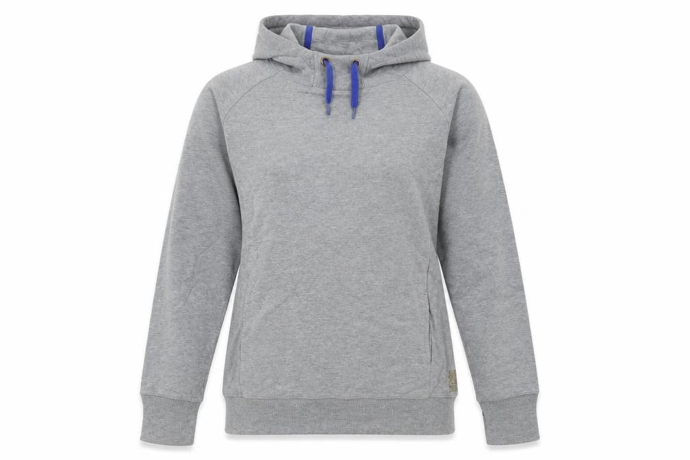 Front view of BIBA Women's Grey, size 10, Pullover Hoodie Casual