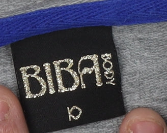 BIBA Women's Grey Size 10 Pullover Hoodie Casual