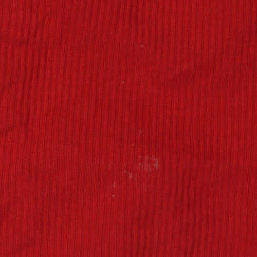 Bershka Women's Red Roll Neck Knit Jumper L