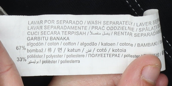 Pull&Bear Black Women's Sweatshirt Size 10 Cotton Blend