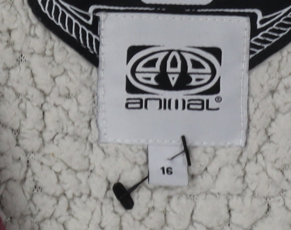 Animal Women's Red Full Zip Hoodie, Size 16