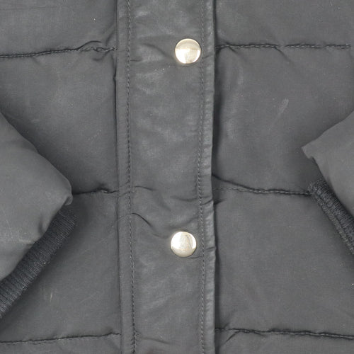 Topshop Women's Black Puffer Jacket Size 12
