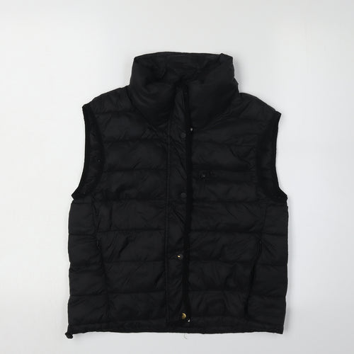 ZARA Women's Black Puffer Waistcoat, S, Casual Insulated