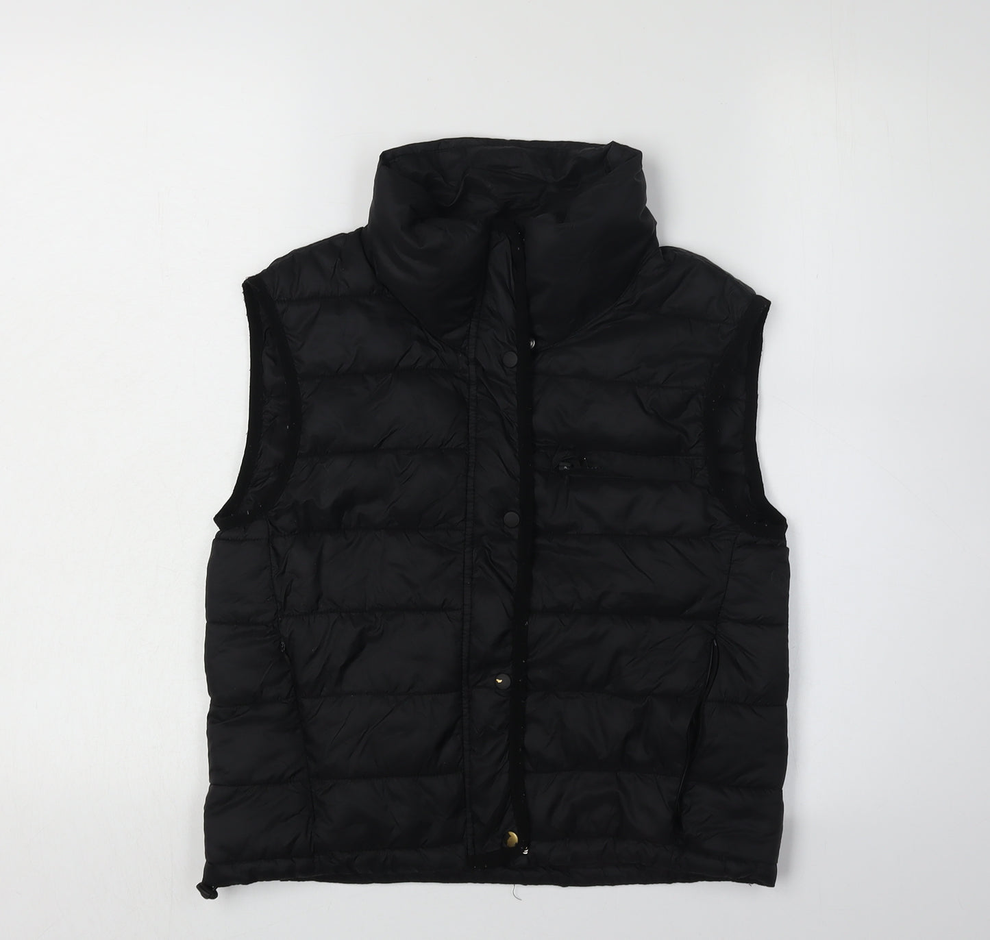 ZARA Women's Black Puffer Waistcoat, S, Casual Insulated