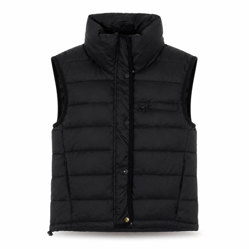 ZARA Women's Black Puffer Waistcoat, S, Casual Insulated