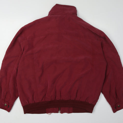 C&A Men's Red Bomber Jacket, Size L, Vintage Style
