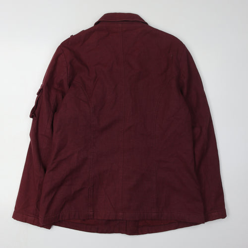 Valye Red Hemp Cotton Women's Jacket L