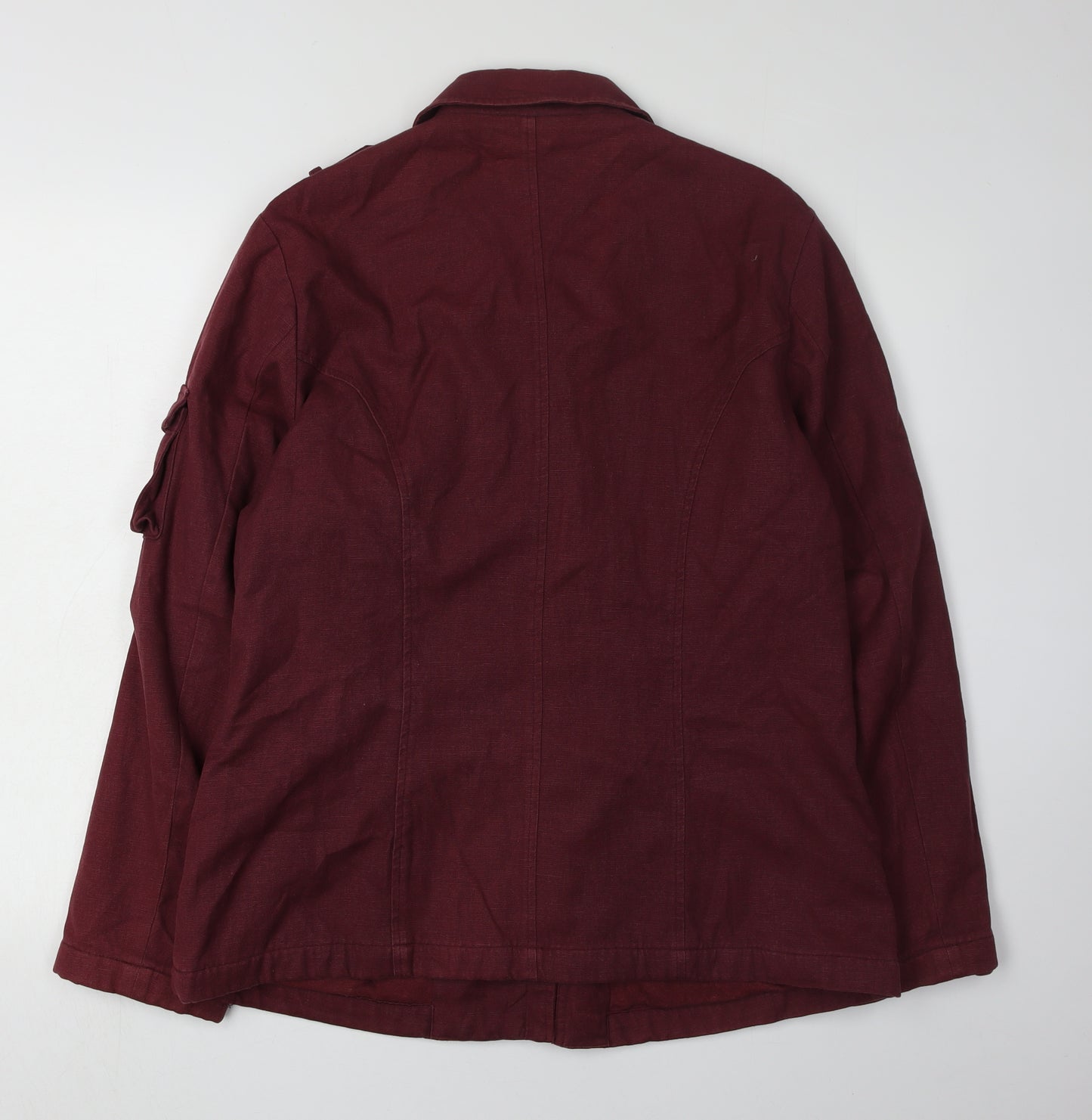 Valye Red Hemp Cotton Women's Jacket L