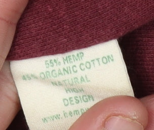 Valye Red Hemp Cotton Women's Jacket L