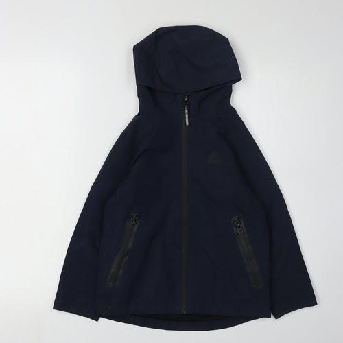 Next Boys Blue Rain Coat Size 6 Years Hooded