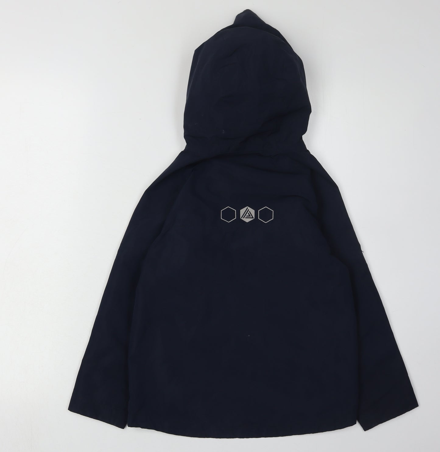Next Boys Blue Rain Coat Size 6 Years Hooded