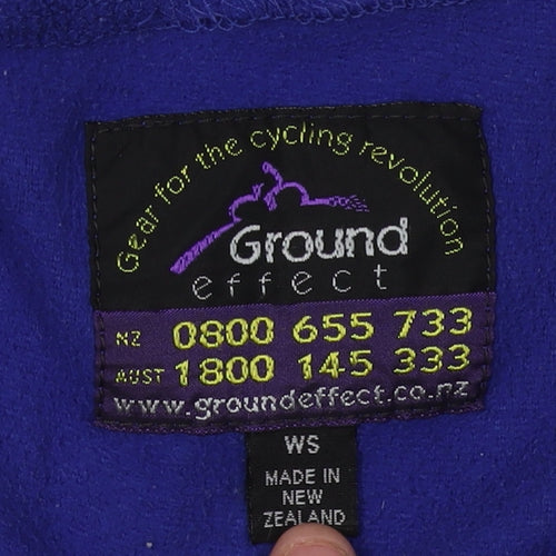 Ground Effect Women's Blue Cycling Hoodie Size S