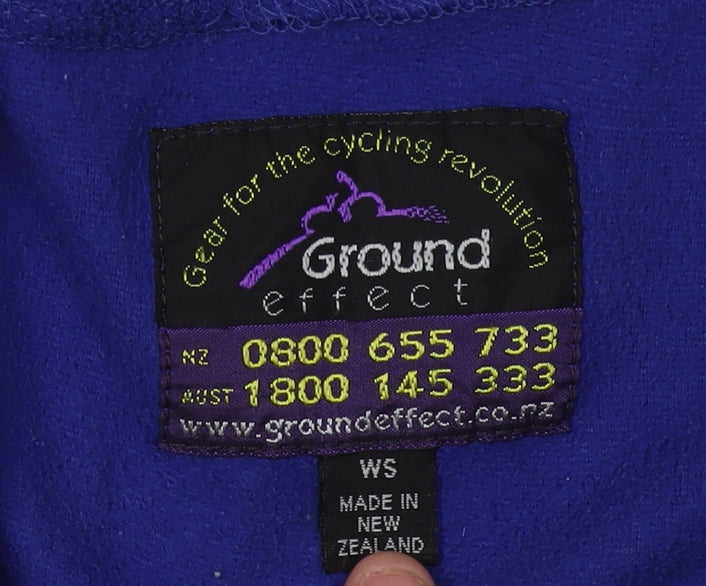 Ground Effect Women's Blue Cycling Hoodie Size S
