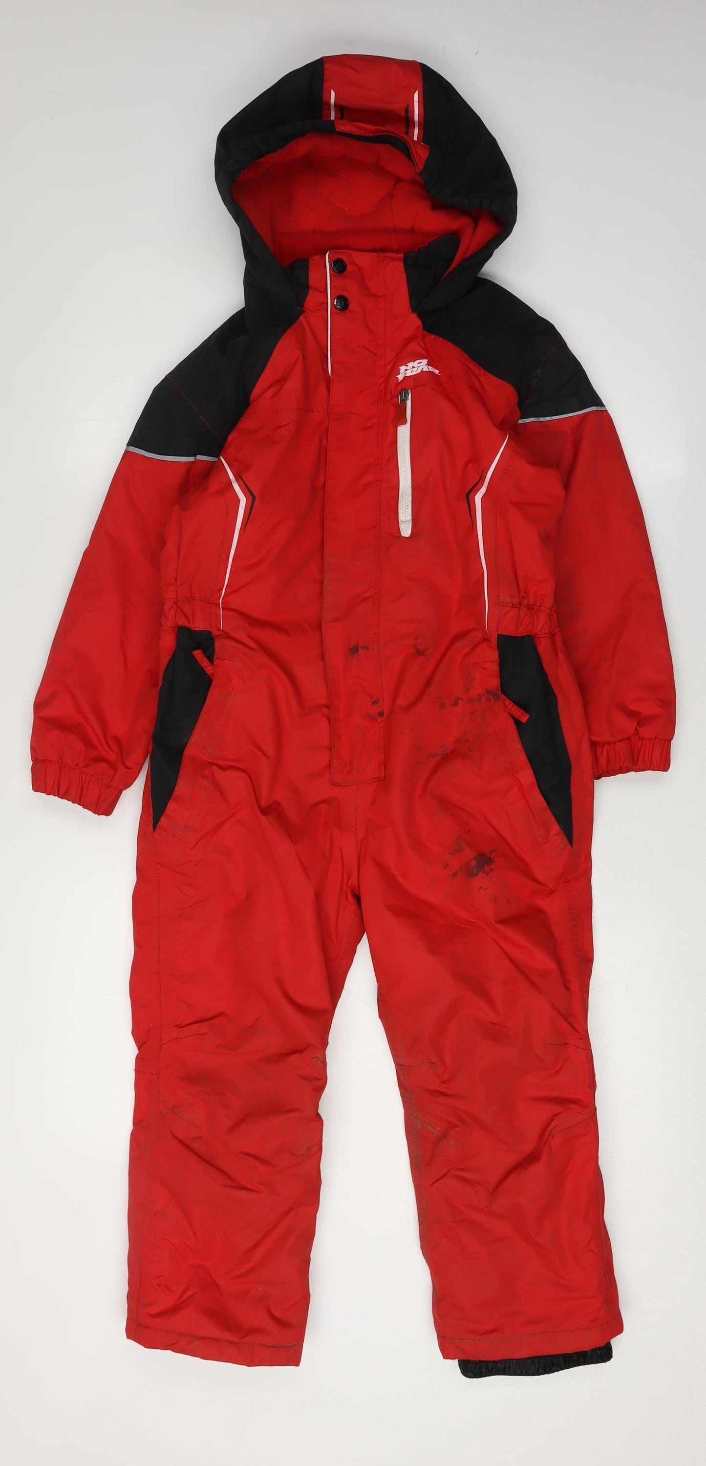 No Fear Boys Red Ski Snowsuit 5-6 Years Waterproof Insulated