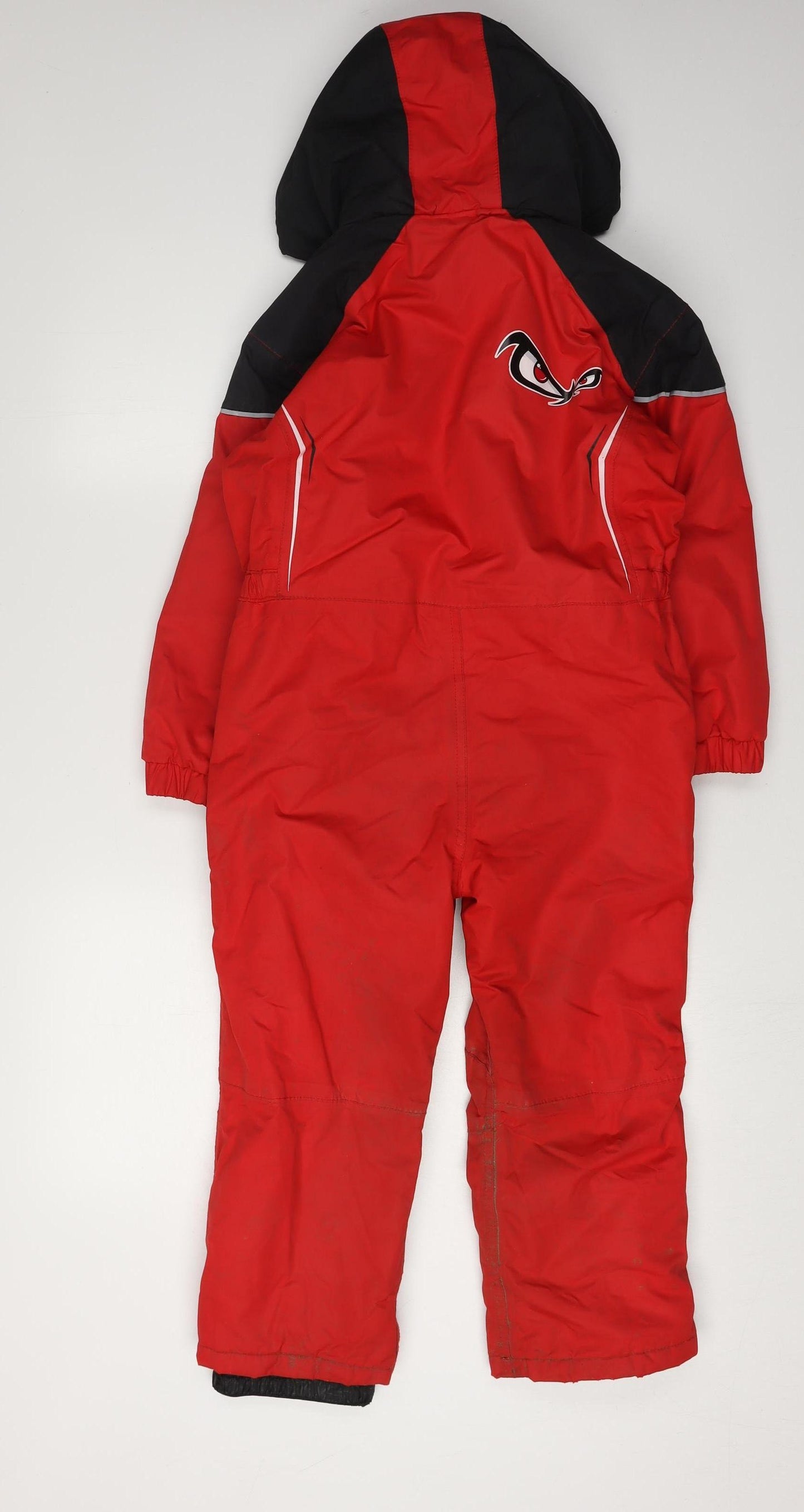 No Fear Boys Red Ski Snowsuit 5-6 Years Waterproof Insulated